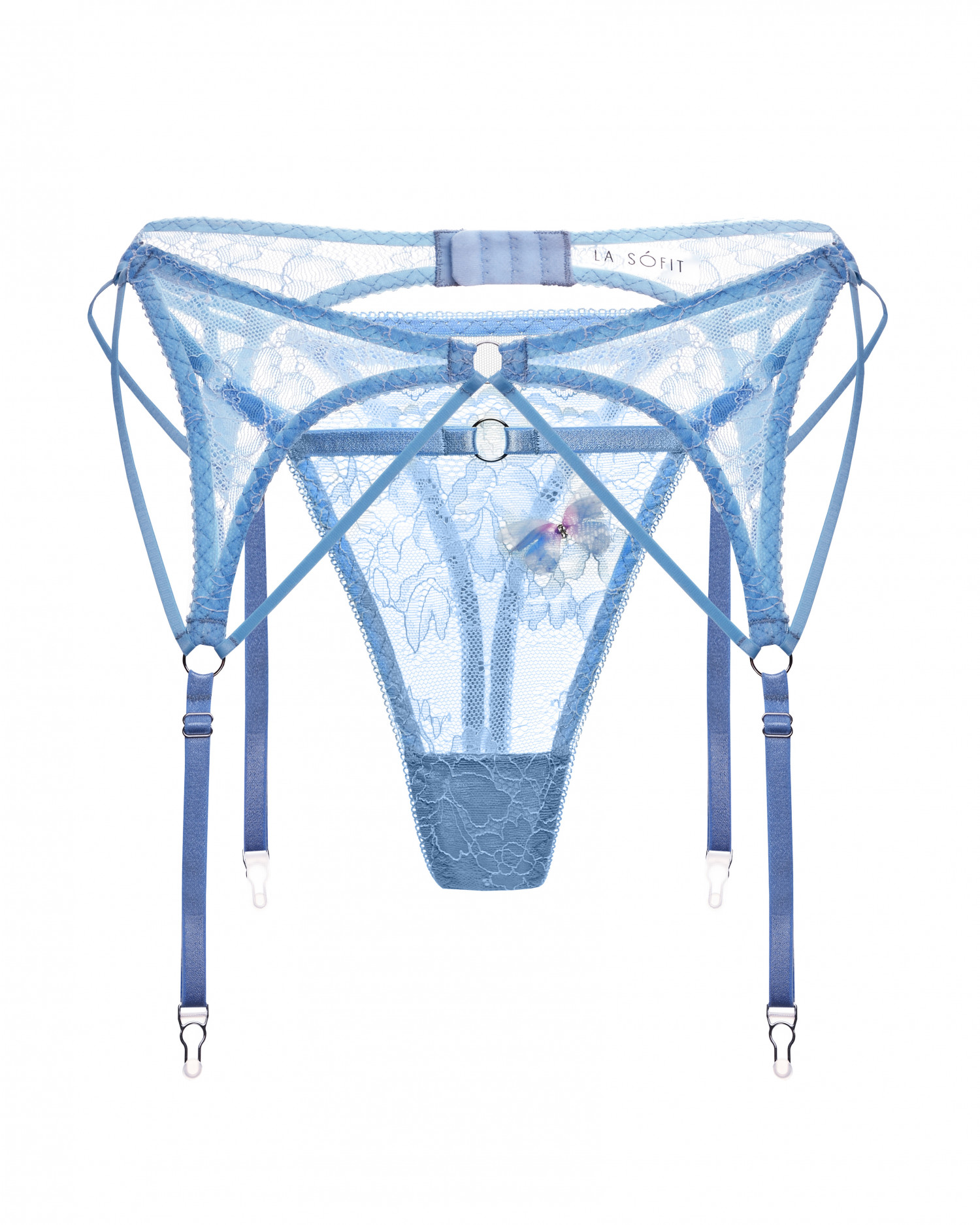 Пояс Chantage для чулок Blue